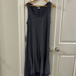 Women’s Midi Dress navy/white stripe Size Medium